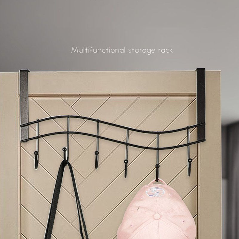 001-ZJ-H009 Over The Door Hooks Note Shape Metal 6 Door Hanger Towel Racks for Bathroom 001-ZJ-H009 Over The Door Hooks Note Shape Metal 6 Door Hanger Towel Racks for Bathroom